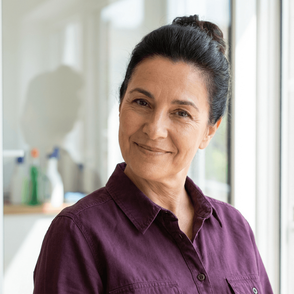 Femme élégante devant une boutique du centre de Besançon